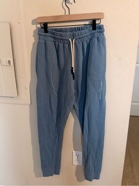Eleven Paris Blue Joggers Men’s XL Streetwear Sweatpants Distressed Paint